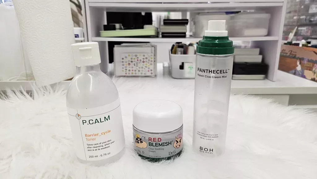 Clean Beauty Enough for Sensitive Skin: My Real-Talk Ingredient Audit 1 A collection of aesthetic Korean skincare products for a clean beauty enough for sensitive skin audit.