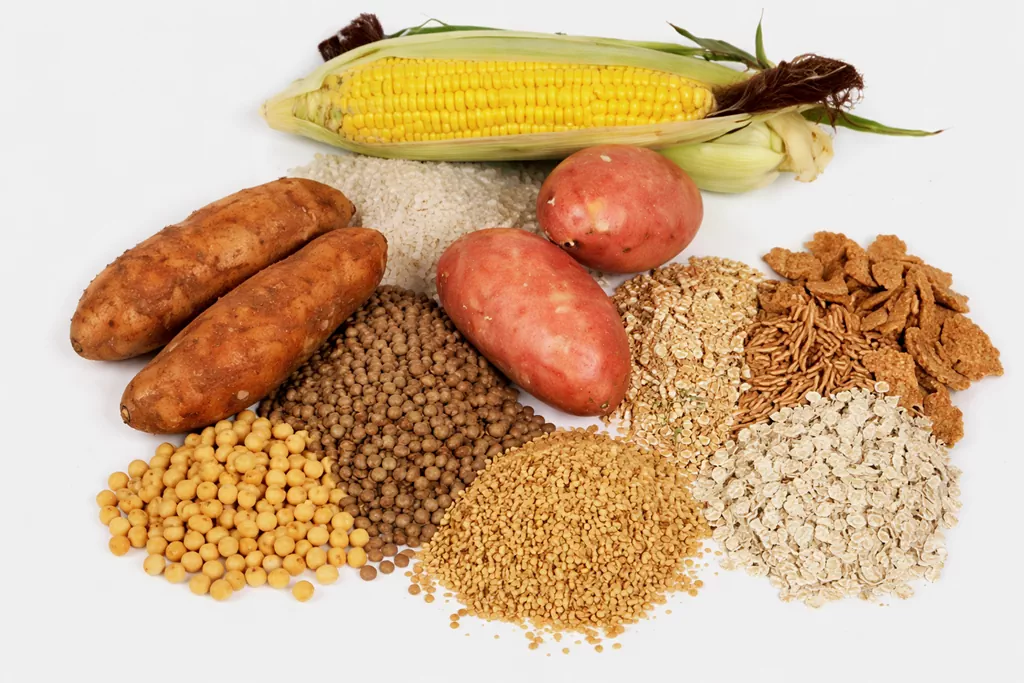 Ceramide vs Phytoceramide K Beauty Guide: Which is the Real Skin Savior? 1 Raw natural sources like sweet potatoes and grains, central to the ceramide vs phytoceramide k beauty guide, used for extracting sustainable phytoceramides in 2026 K-Beauty.