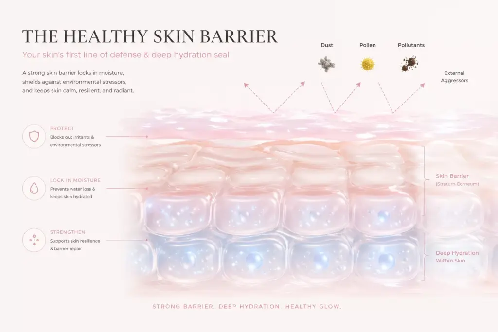 Finding the Best Sensitive Skin K Beauty Moisturizer: A 2026 Barrier-First Guide 3 A luxurious macro texture shot of a lightweight sensitive skin k beauty moisturizer formulated with squalane and panthenol.