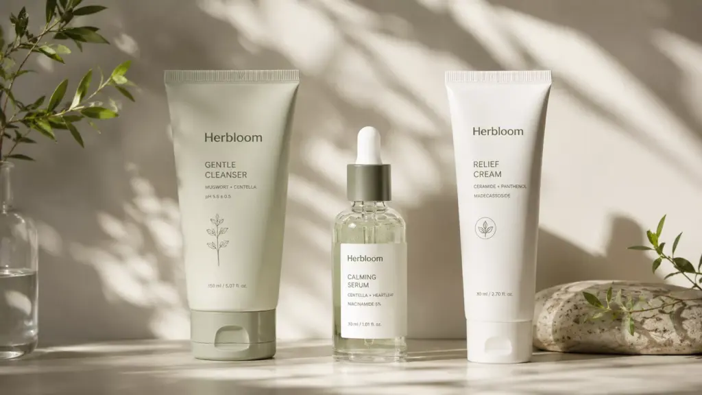 The Science of Cica: The Titrated Centella Active Compounds Audit for Hyper-Sensitive Skin 2 An instructional skincare sequence workflow diagram highlighting how to execute a Centella active compounds audit by transitioning a routine into a clinical low-pH and titrated cica protocol.