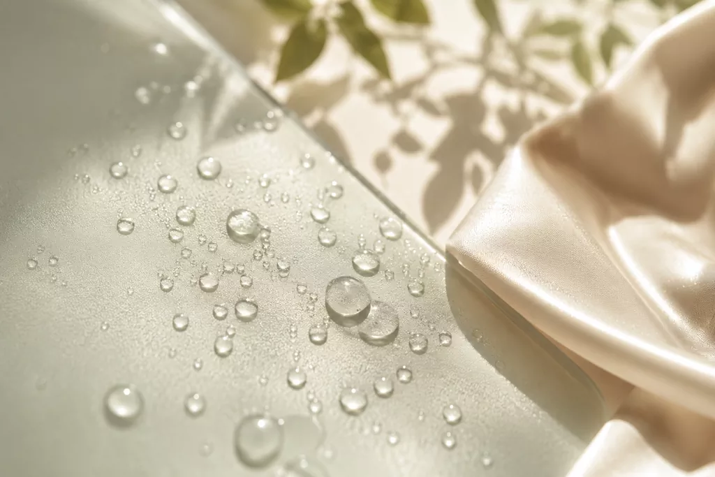 AHA vs BHA vs PHA: The 2026 Exfoliation Audit for Sensitive Subuji Skin 2 An aesthetic, luminous close-up of smooth skin texture with a glossy reflection, showcasing the flawless result of a proper AHA vs BHA vs PHA routine.